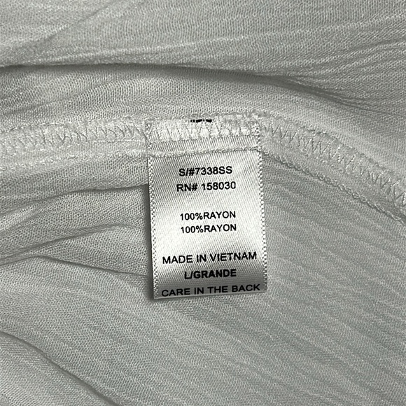 Love Tree White Tiered Mini Skirt New no tag - Picture 5 of 6